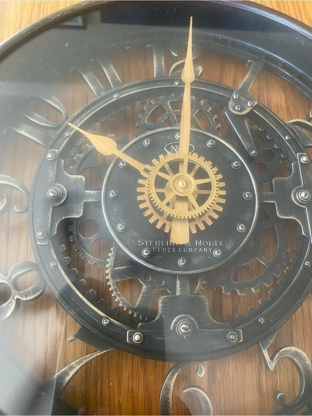 Sterling & Noble Steampunk Style Wall Clock